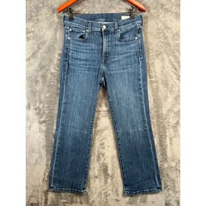 AYR All Year Round The Pop Jeans Womens 29S 31x26 Straight Leg High Rise Luxury